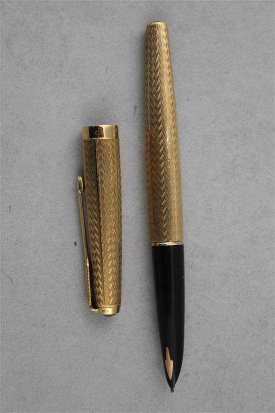 An 18ct gold Parker Presidential fountain pen,